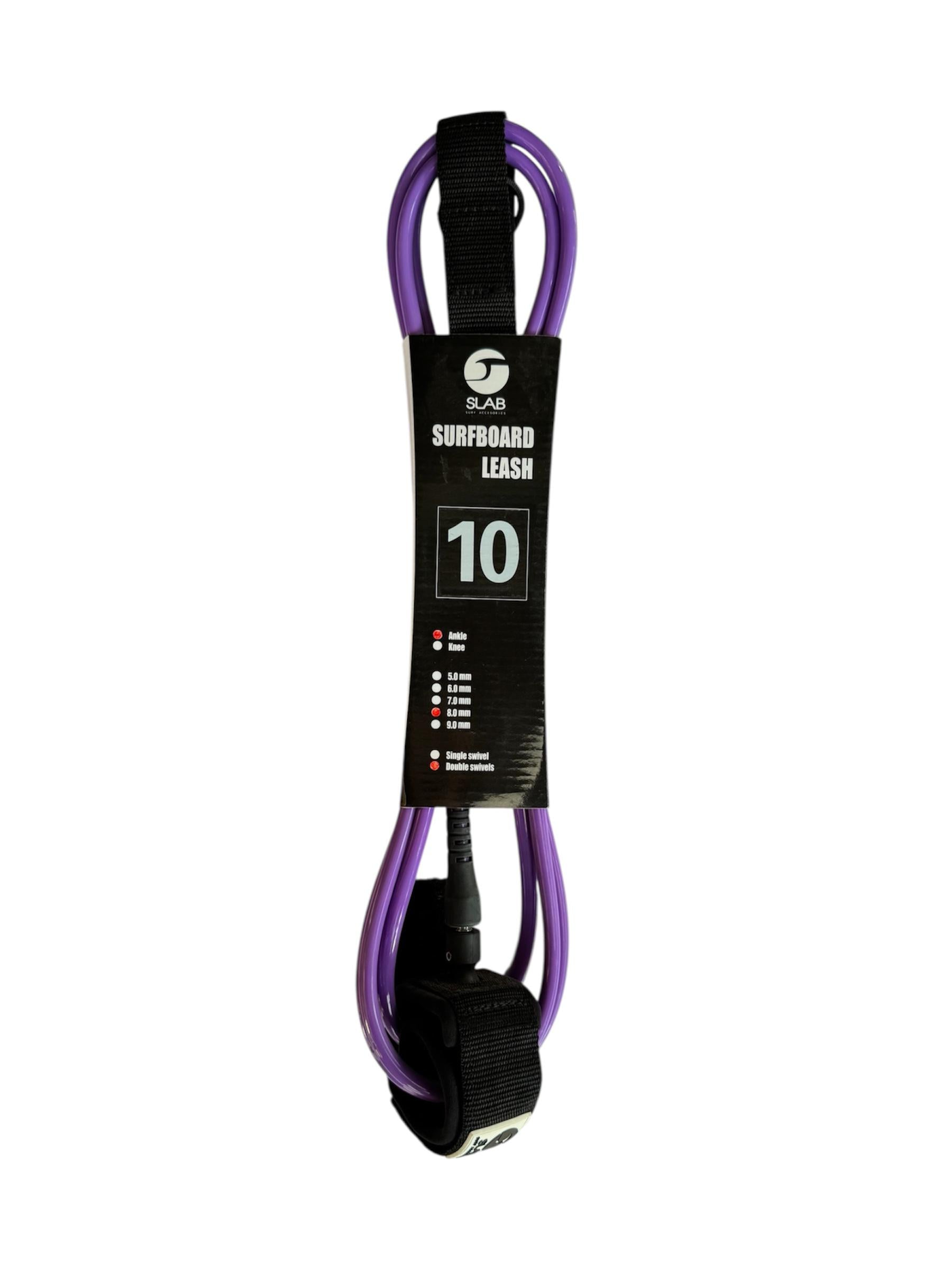 Leash 10 pies 8mm Slab Surf