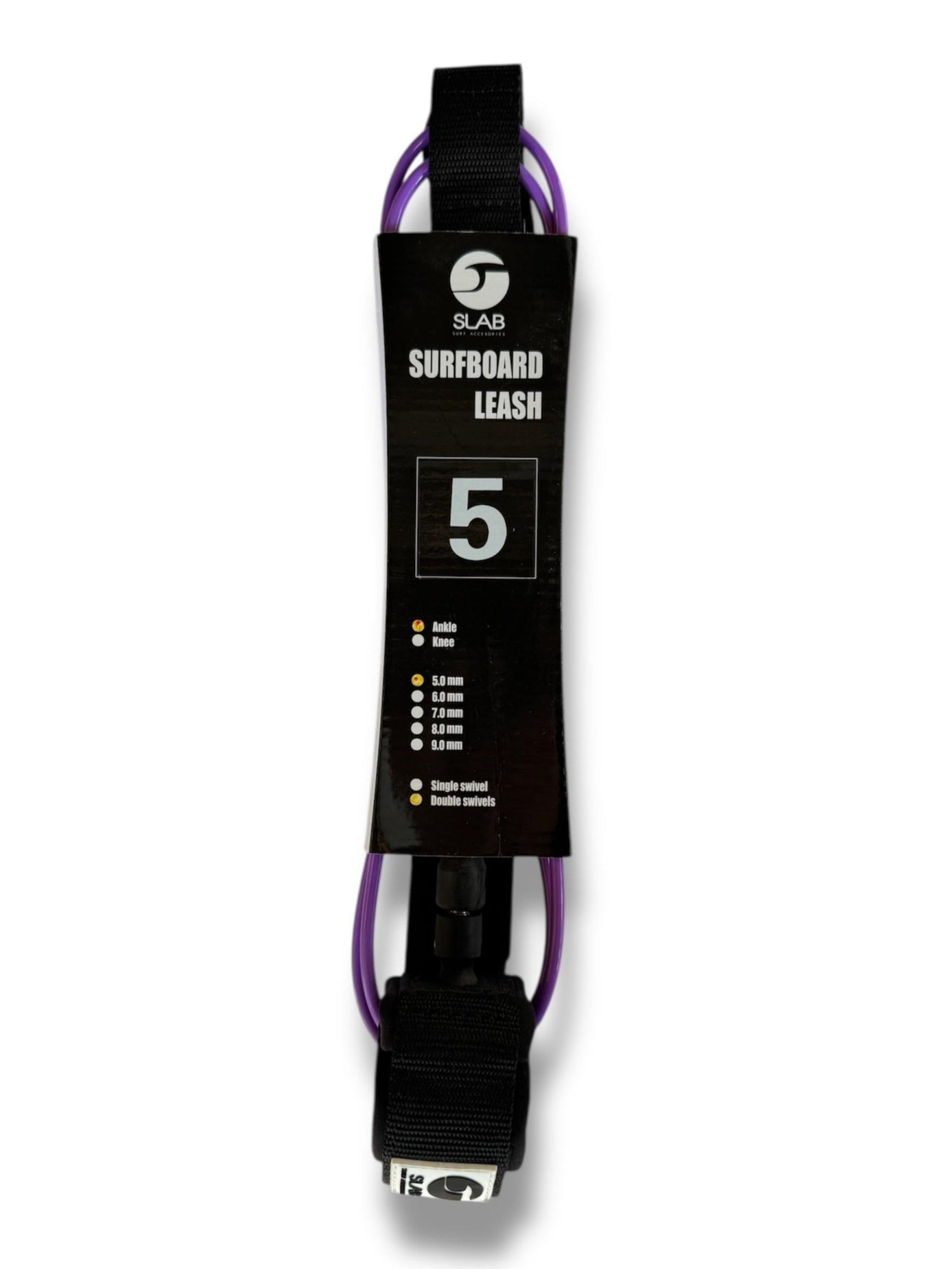 Leash 5 pies 5mm Slab Surf