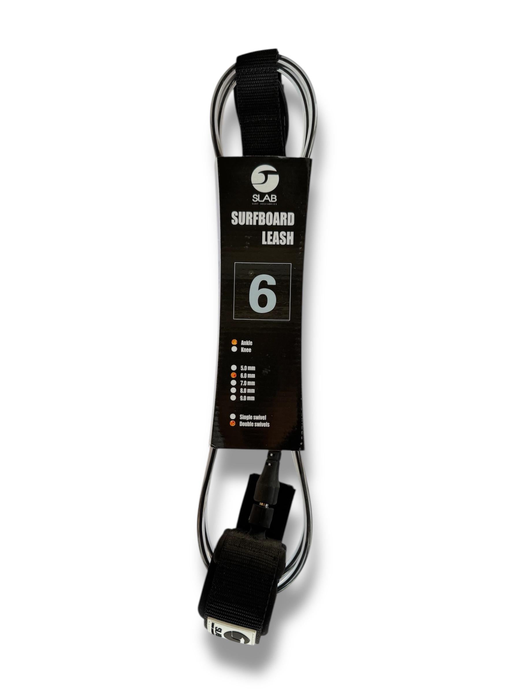 Leash 6 pies 6mm Slab Surf