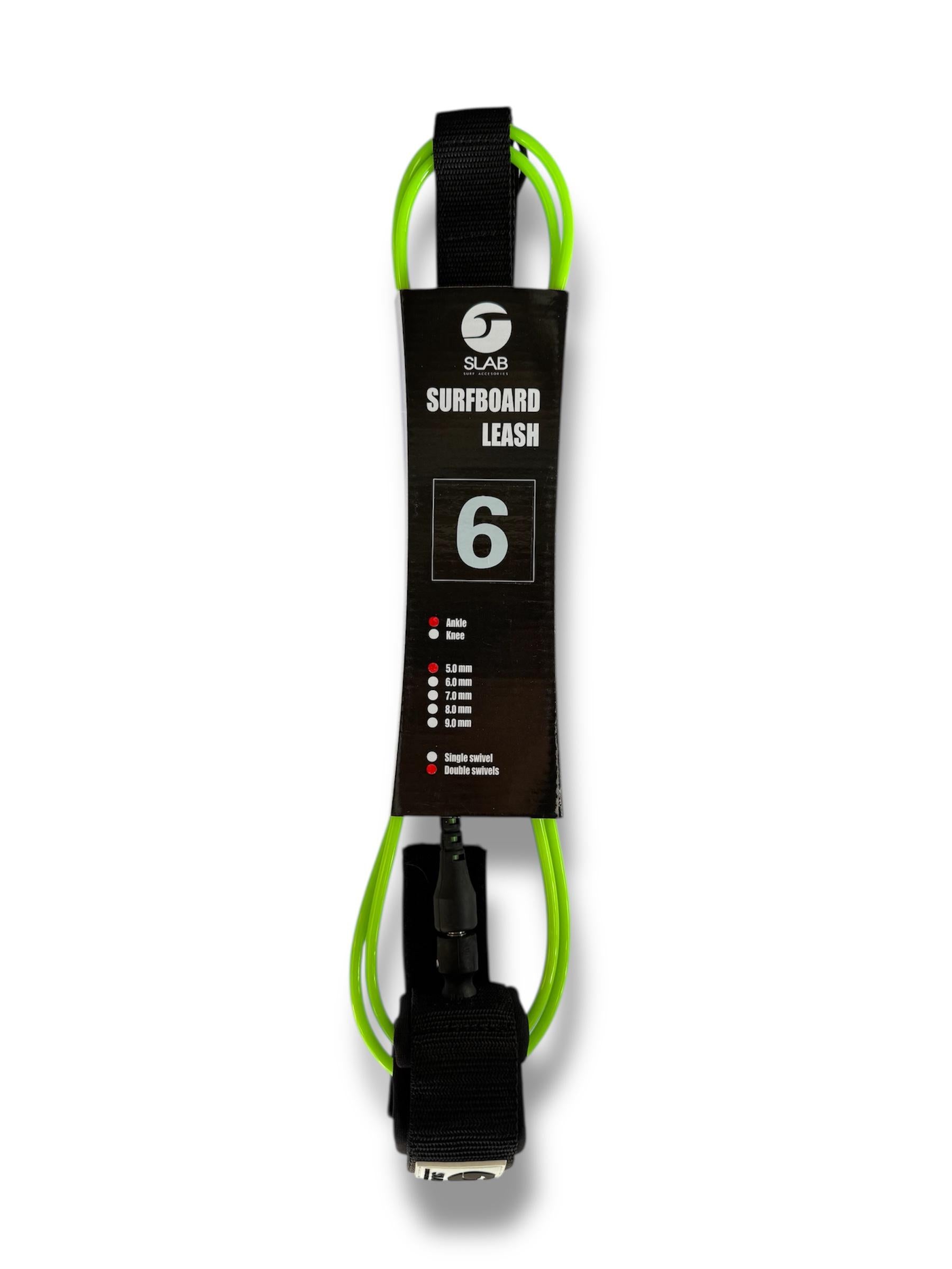 Leash 6 pies 5mm Slab Surf