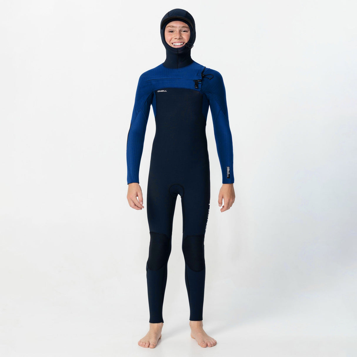 Traje Neopreno Niño Hyperfreak 5/4mm Chest Zip Hood Twilight Blue O'Neill