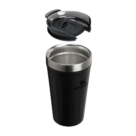 Vaso Stanley Everyday Textured Pint 473 ml Black 2.0 - detalle tapa