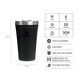 Vaso Stanley Everyday Textured Pint 473 ml Black 2.0 - especificaciones