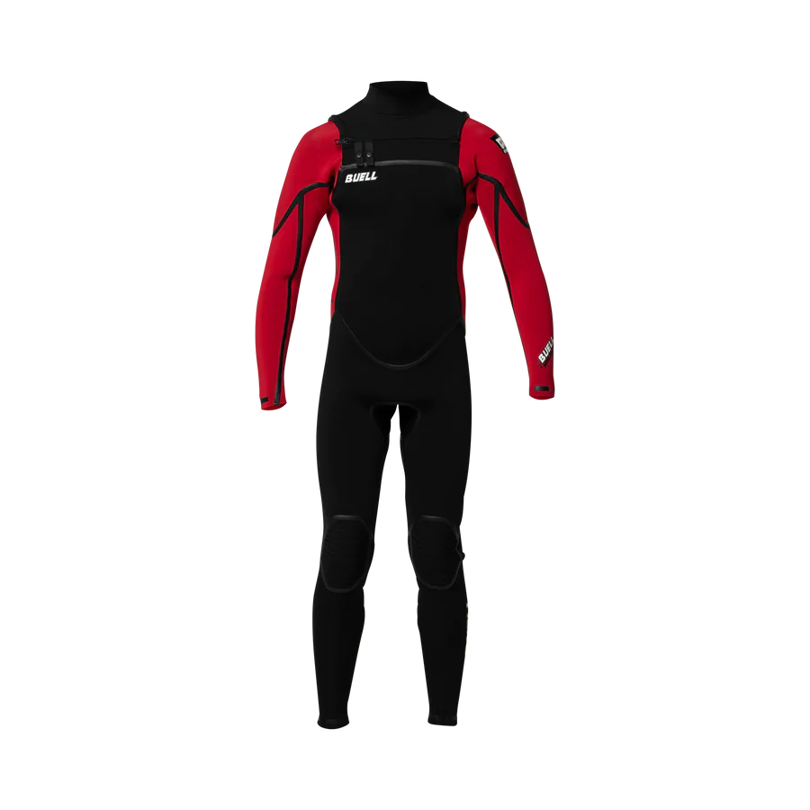 Traje de Surf Niño Buell RB1 Accelerator Negro-Rojo 4/3mm