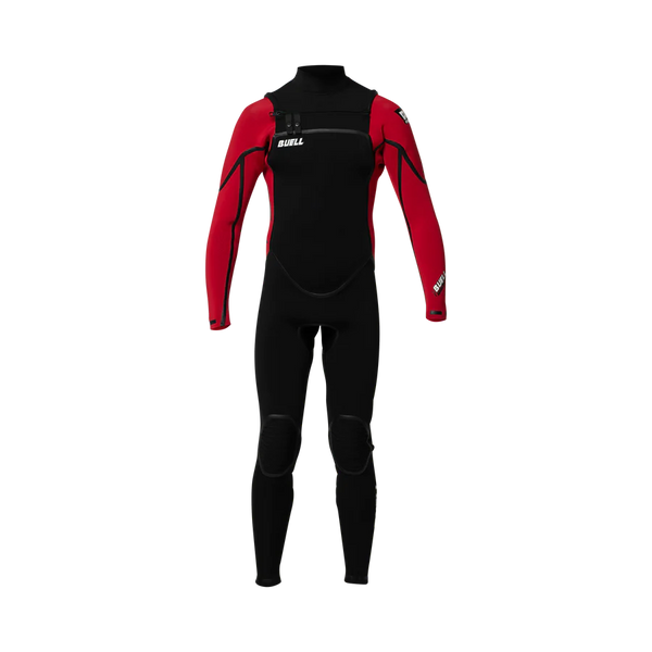 Traje de Surf Niño Buell RB1 Accelerator Negro-Rojo 4/3mm