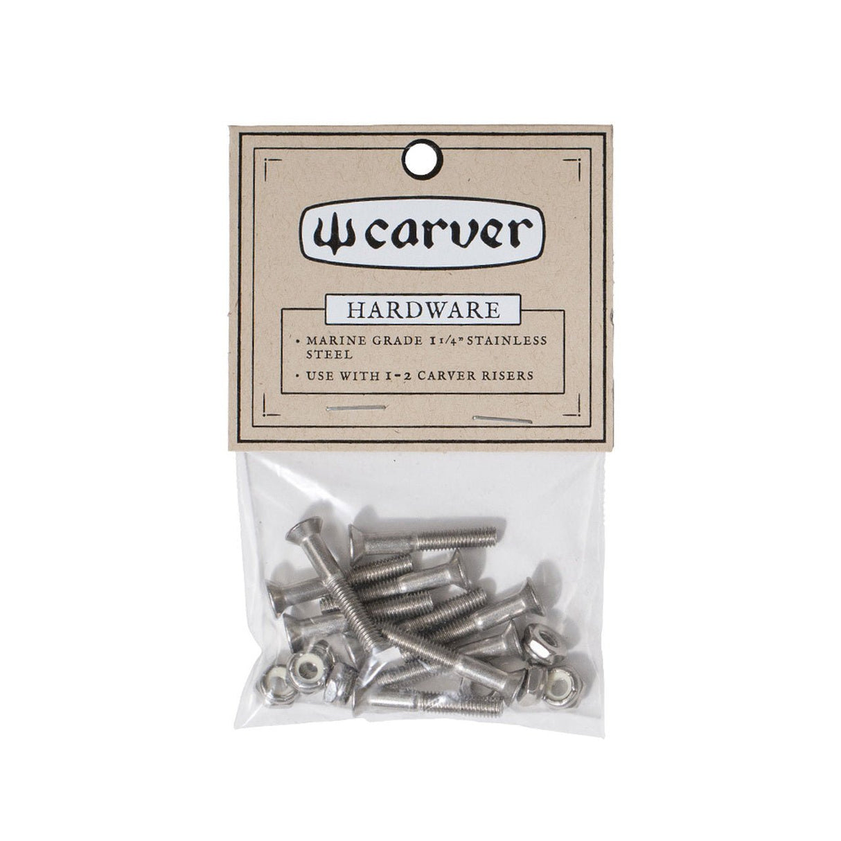 Juego De Pernos De Acero Inoxidable De 1 1/4" Carver - El Ruco Surf Shop