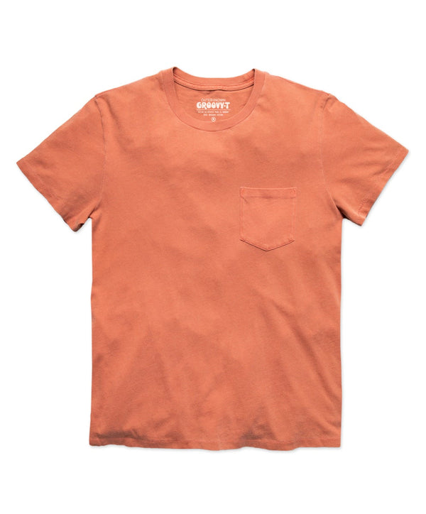 Polera Groovy Pocket Terracota Outerknown - El Ruco Surf Shop