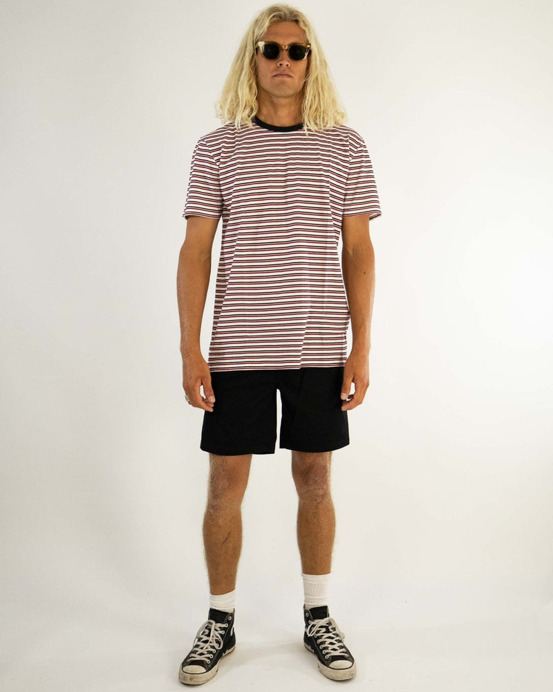 Polera Lovebuzz Stripe Stcy Blanco Rojo Sale - El Ruco Surf Shop