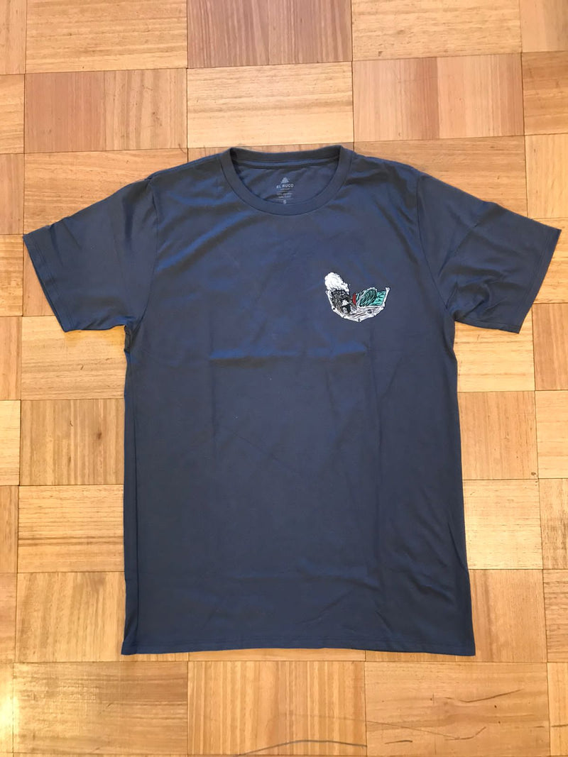 Polera MC Playa Gris El Ruco - El Ruco Surf Shop