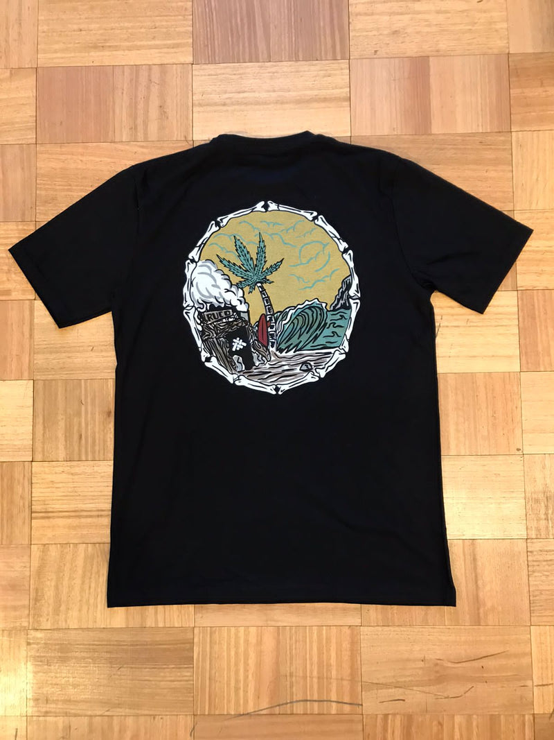Polera MC Playa Negro El Ruco - El Ruco Surf Shop