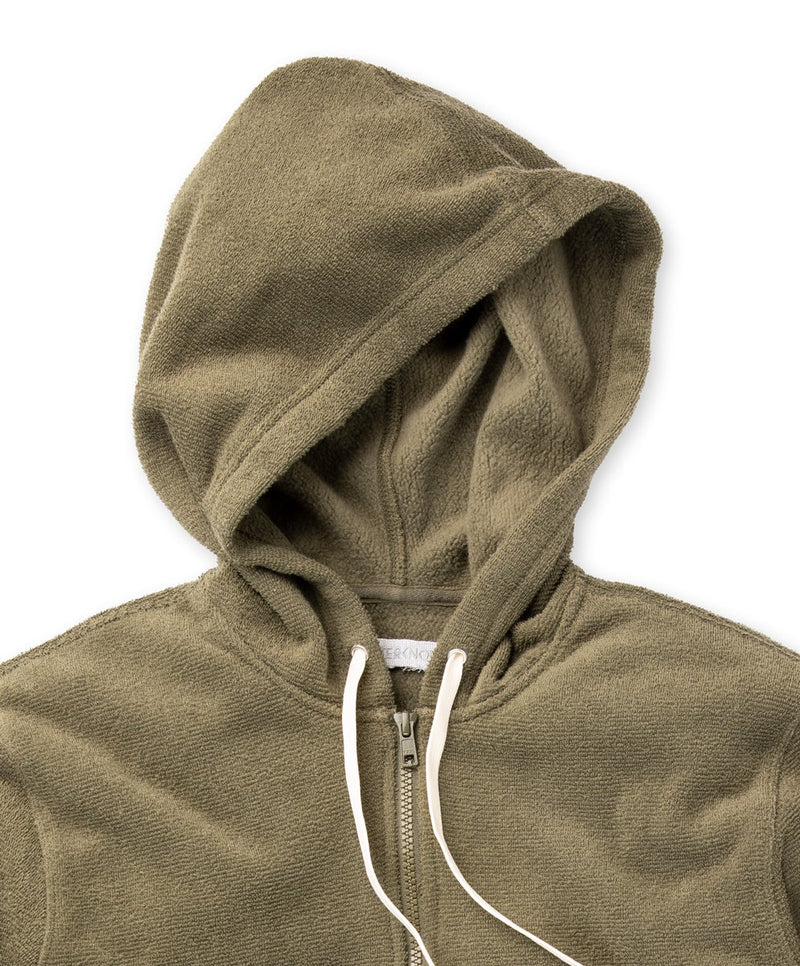 Poleron Hightide Half Zip Hoodie Mangrove Outerknown - El Ruco Surf Shop