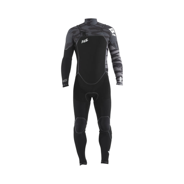 Traje De Surf Hombre Buell RB1 Job Tiger Gris 4/3mm