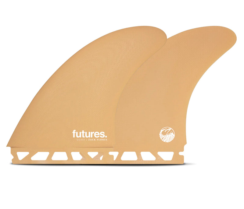 Quillas Twin Zack Flores Fiberglass Futures Fins